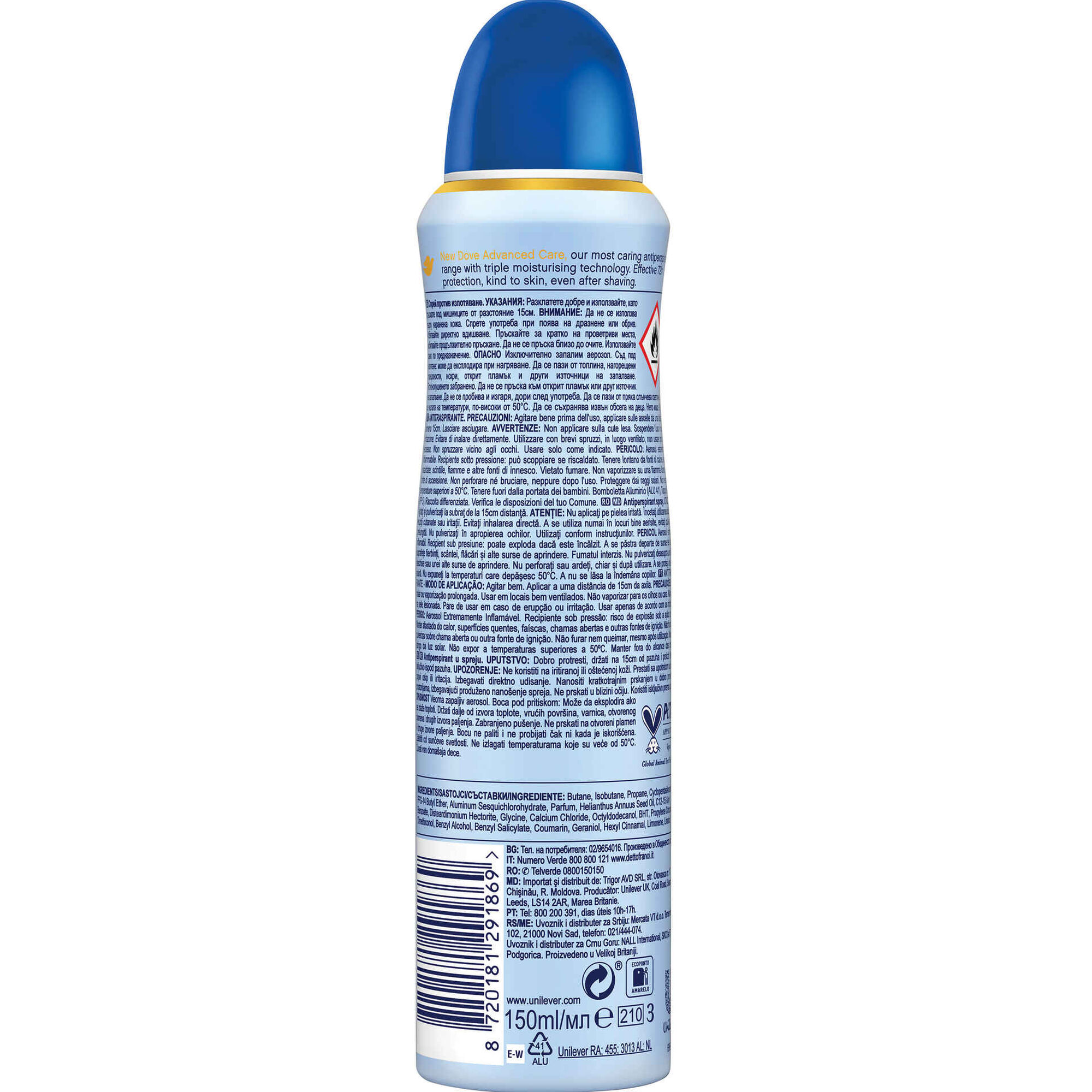Desodorizante Spray Talc Soft 72H