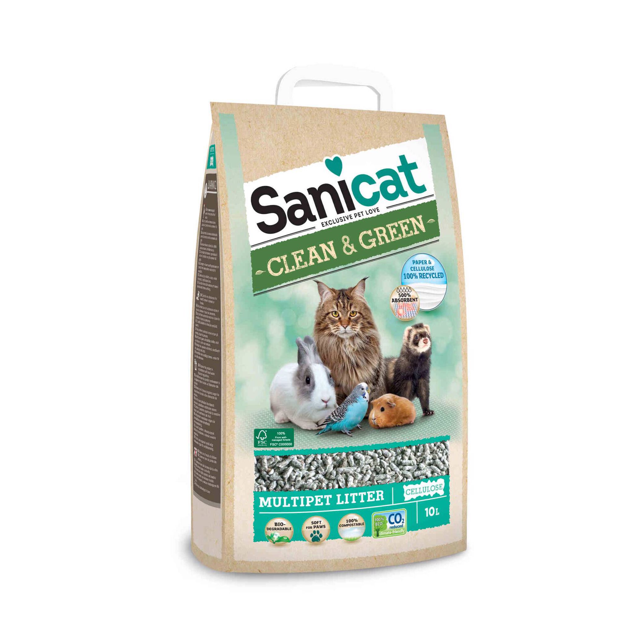 Areia para Gato Clean&Green