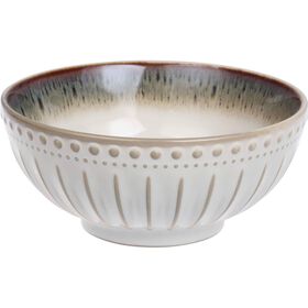 Ta&ccedil;a Redonda 16cm Canelada Branca