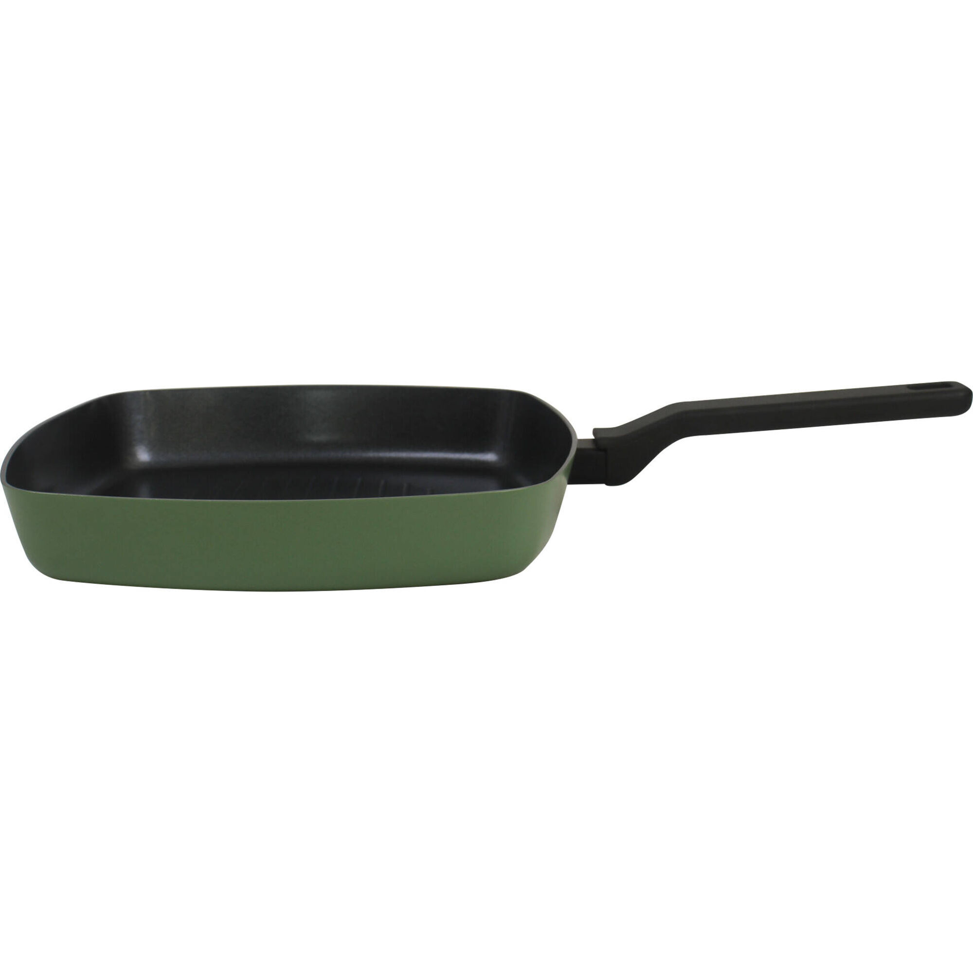 Grelhador 26x26cm Cer&acirc;mica Square Verde Kasa