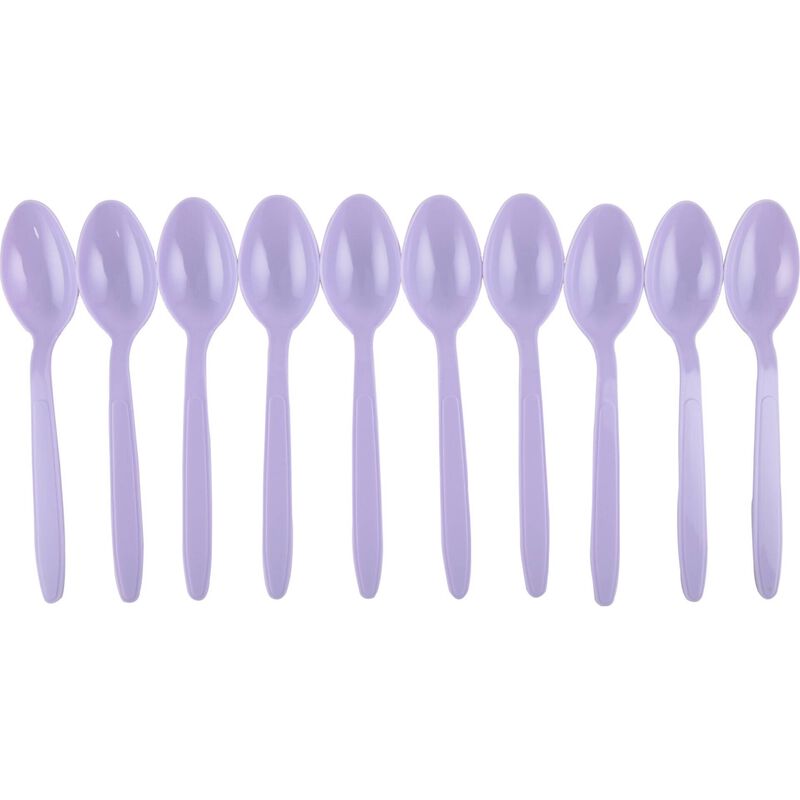 Conjunto 10 Colheres Reutilizáveis Soft Lavanda Kasa