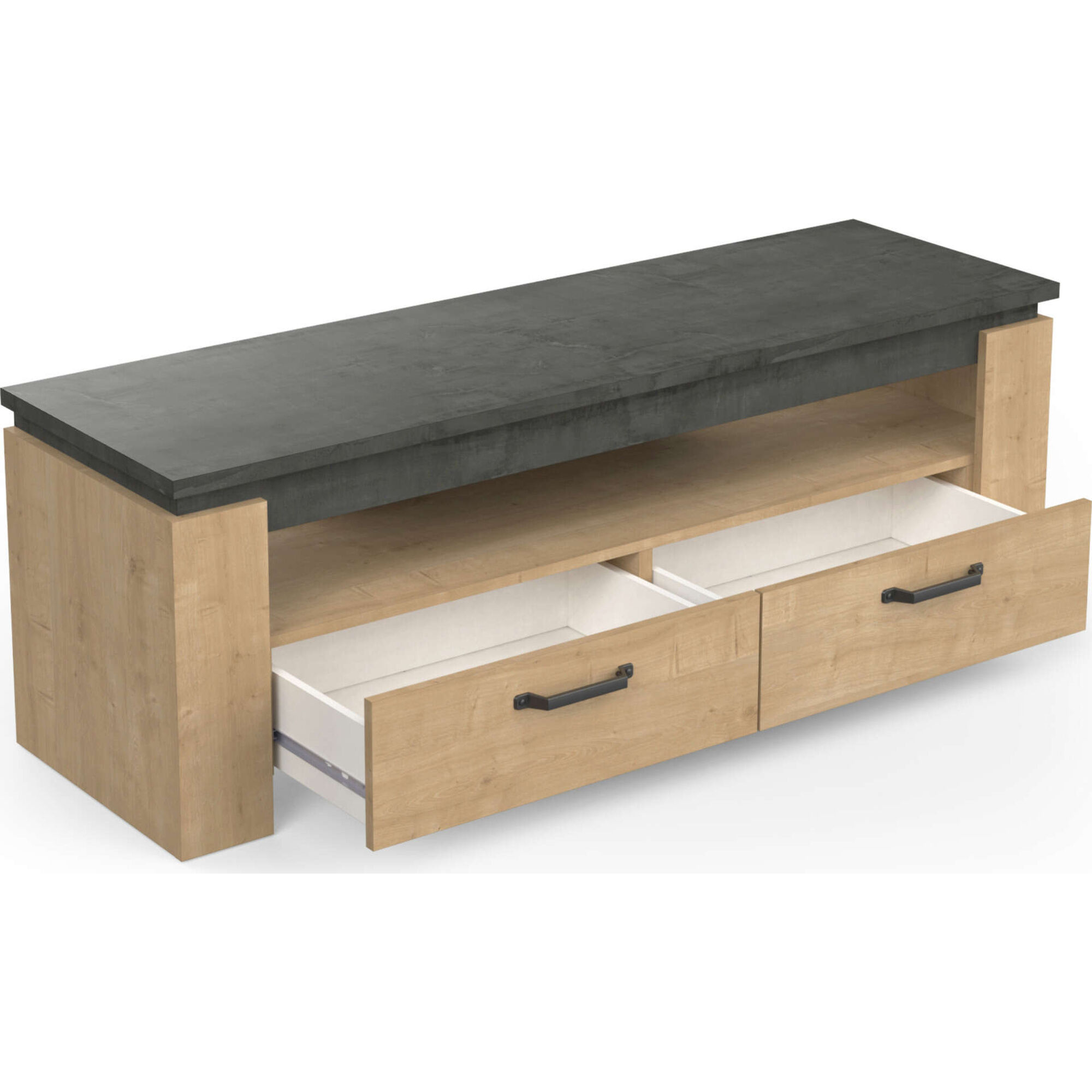 Móvel de TV 140x42x47cm Carvalho Austin