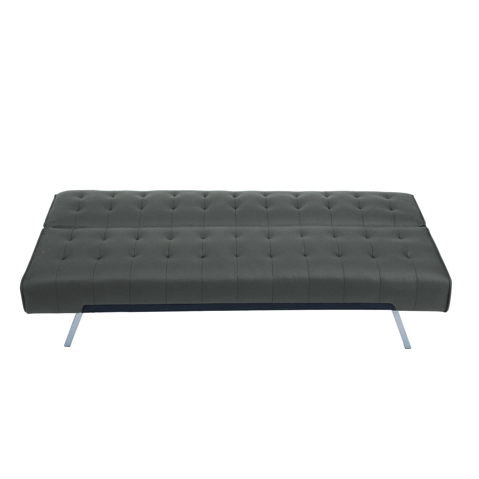 Sofá Cama Cinza Click Clack Sofá Cama Cinza Click Clack