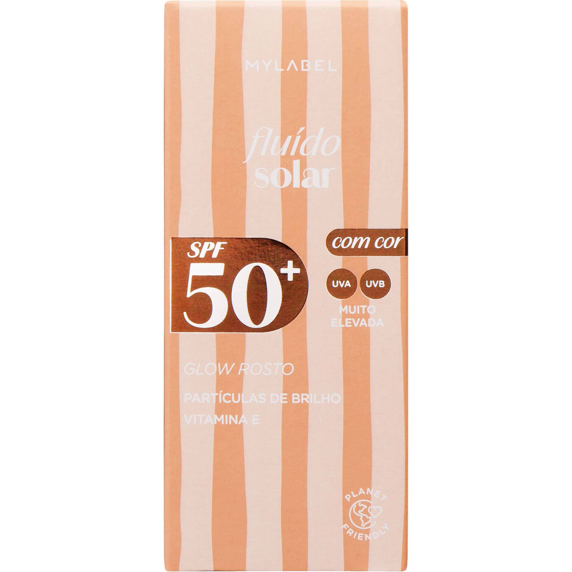 Protetor Solar Creme Flu&iacute;do Glow FPS 50 MyLabel