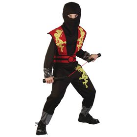 Fantasia Ninja Vermelho 7-9 Anos