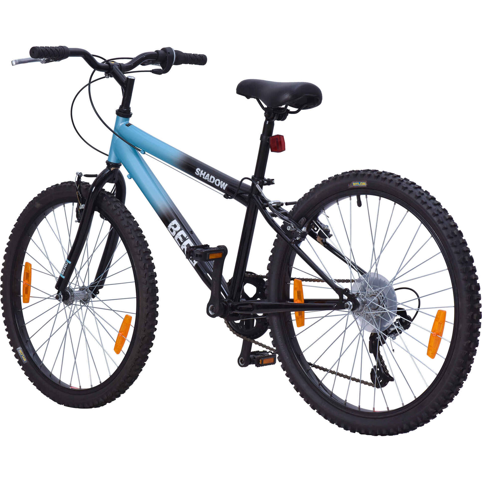 Bicicleta J&uacute;nior Shadow Roda 24'' 8-10 Anos Azul e Preta Berg