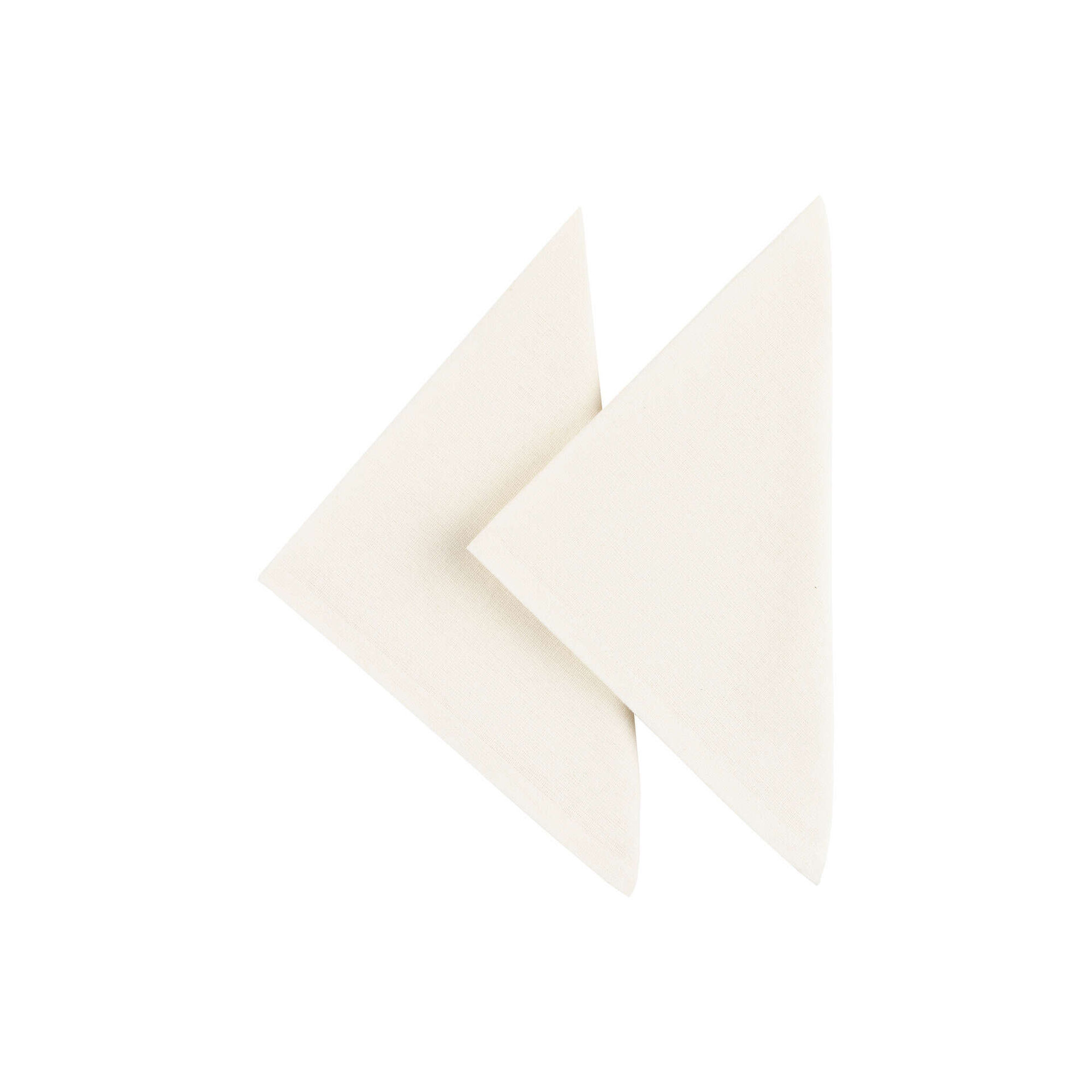 Conjunto 2 Guardanapos 40x40cm Branco Conjunto 2 Guardanapos 40x40cm Branco