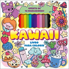 Kawaii - Livro para Colorir