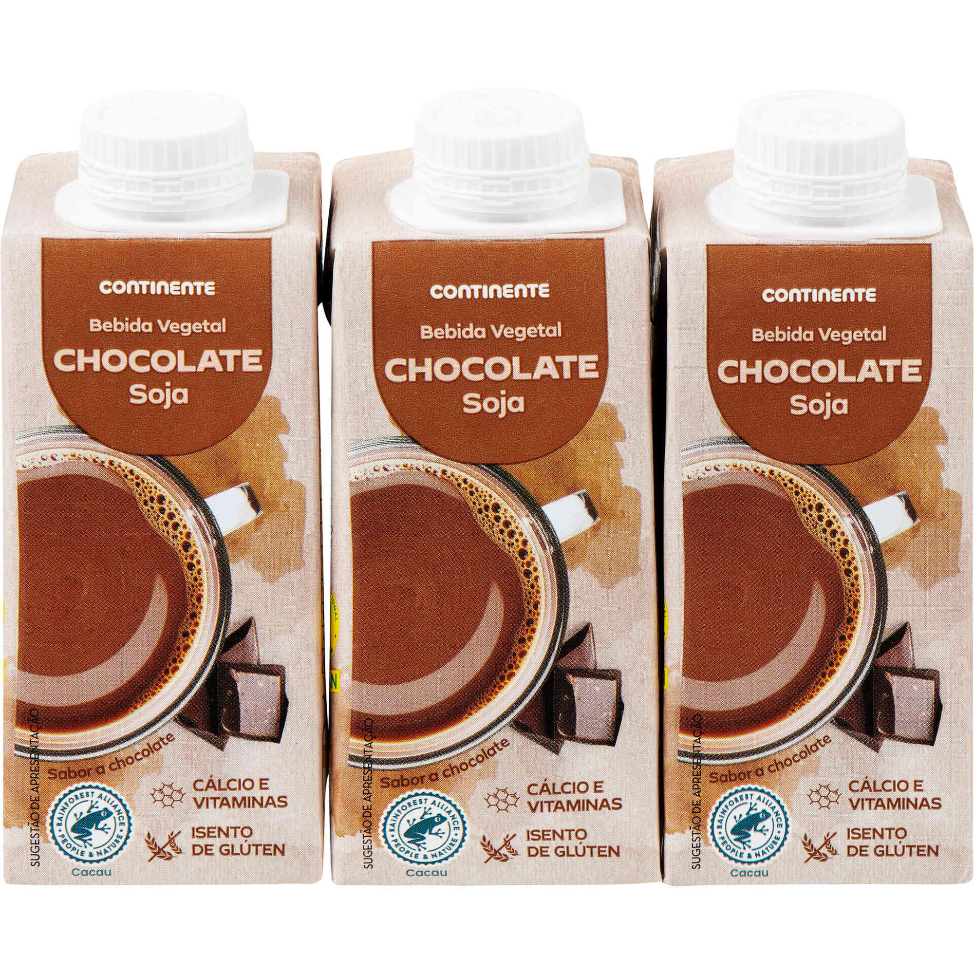 Bebida Vegetal de Soja Chocolate Continente