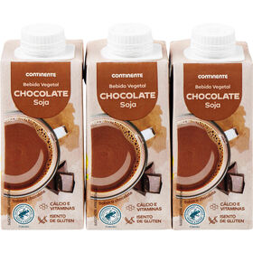 Bebida Vegetal de Soja Chocolate Continente
