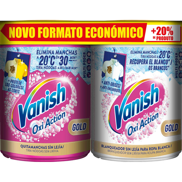 Tira Nódoas Pó Oxi Action Roupa Branca e Cores Vanish