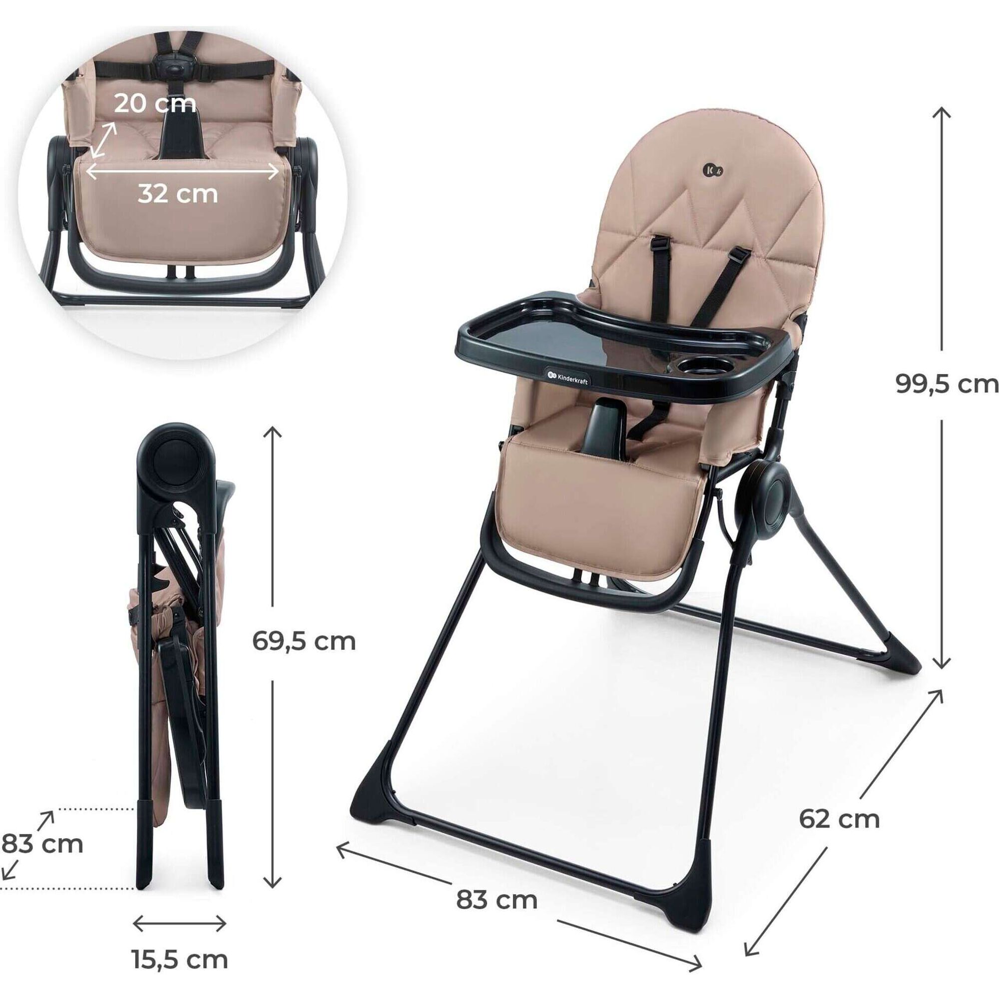 Cadeira de Refei&ccedil;&atilde;o Bege Binci Kinderkraft