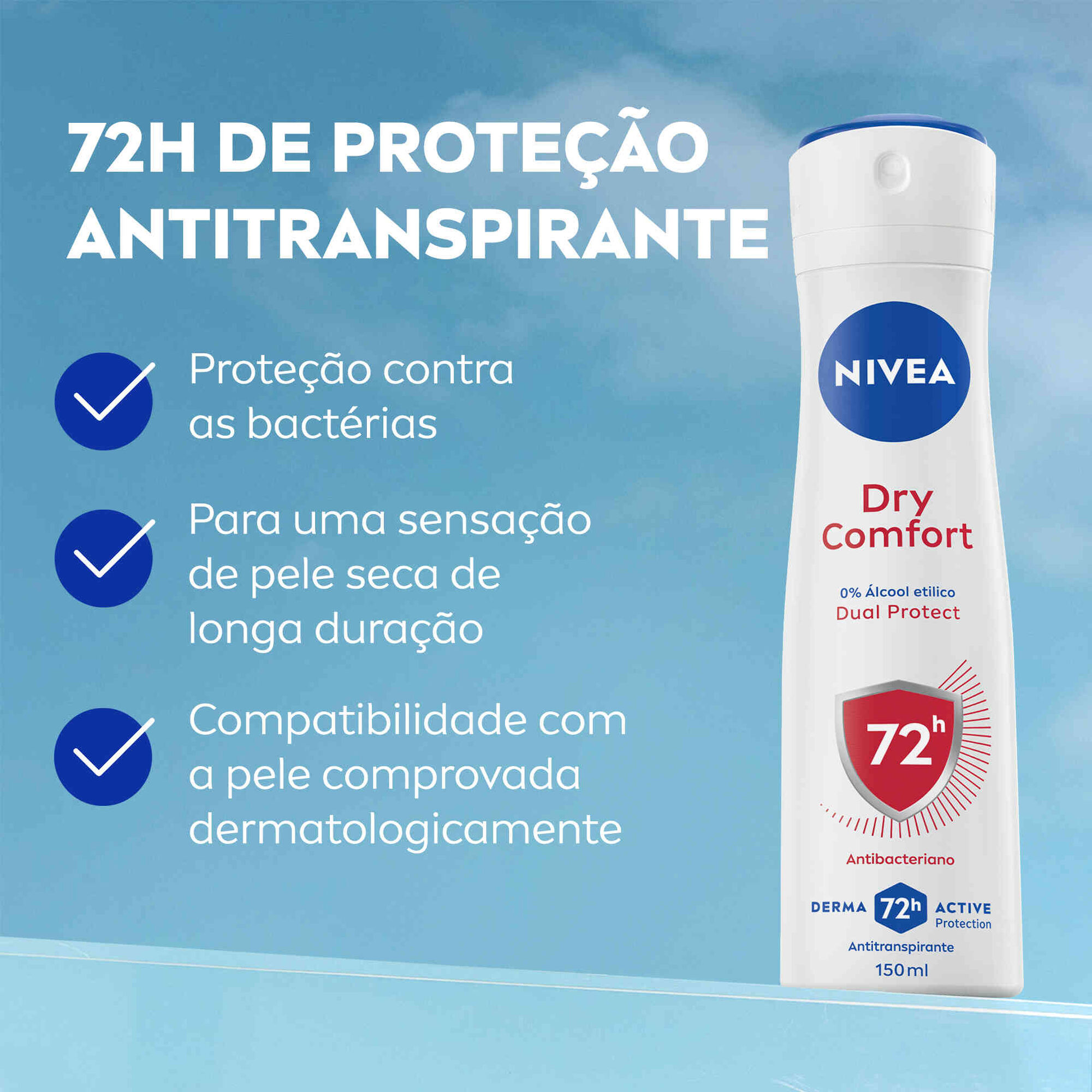 Desodorizante Spray Dry Comfort 72h