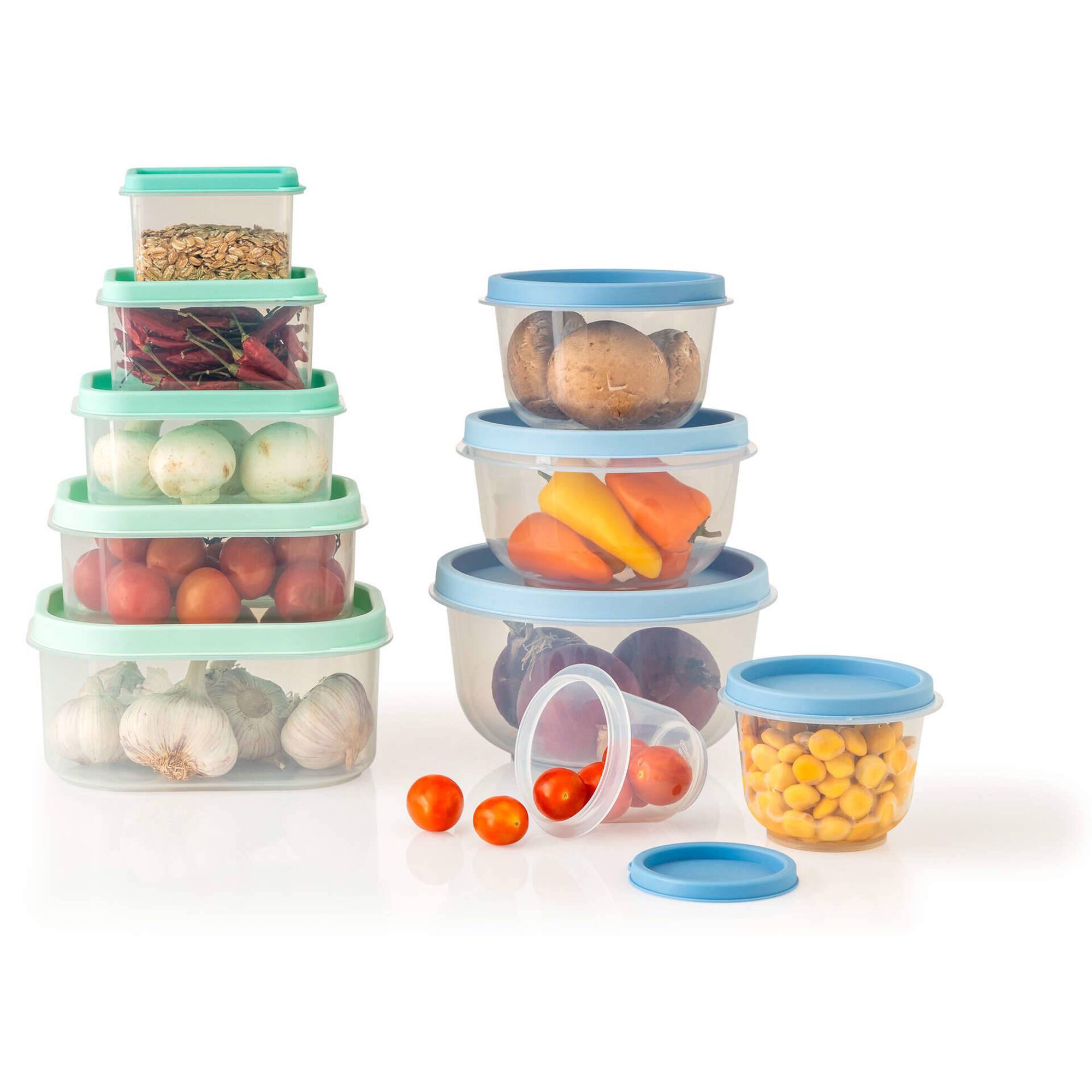 Conjunto 5 Caixas Herm&eacute;ticas Retangulares Kasa