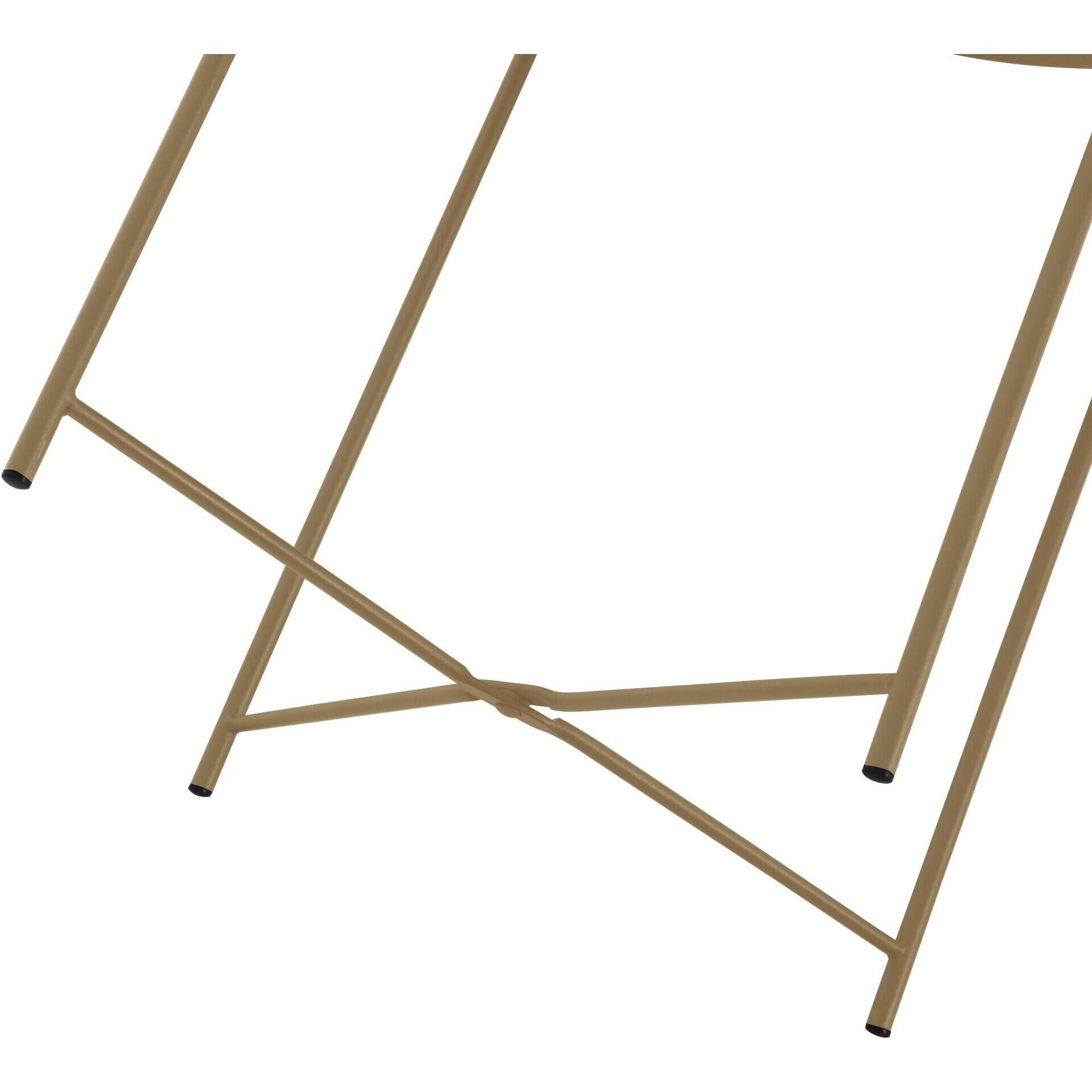 Mesa de Apoio 47cm Dourada Lecce Kasa