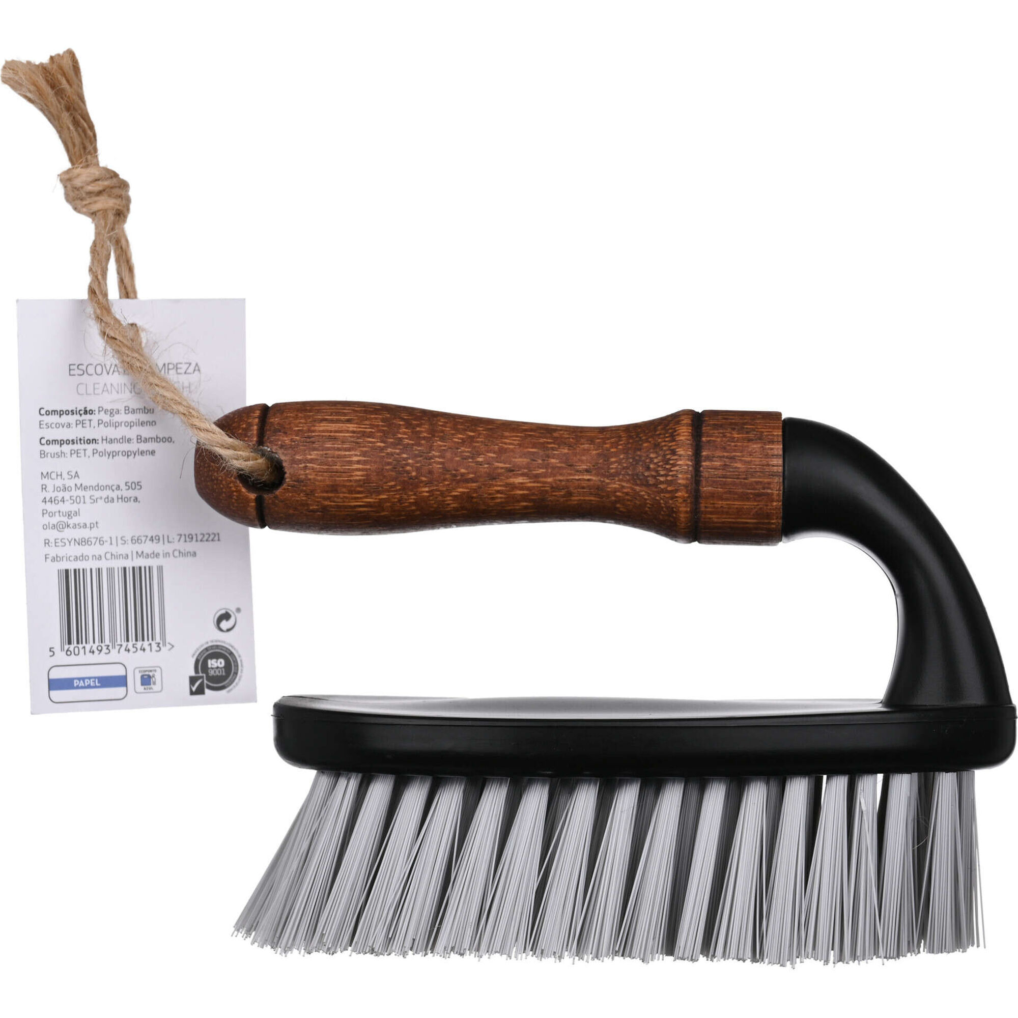 Escova com Pega Bambu Preta