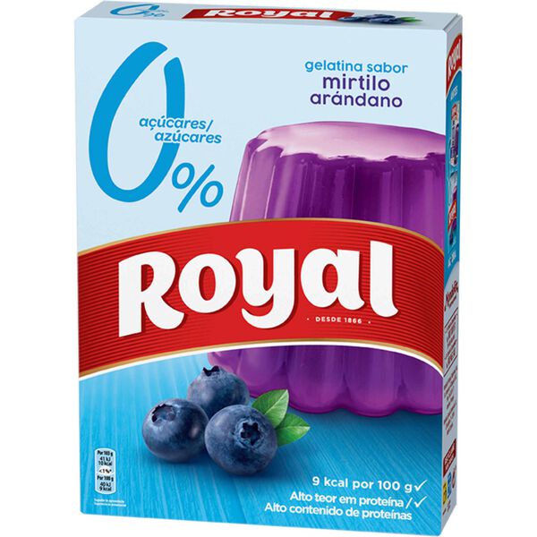 Gelatina em Pó de Mirtilo Royal