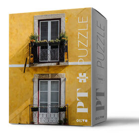 Olivo - Puzzle Fachada Amarela 1000 Pe&ccedil;as