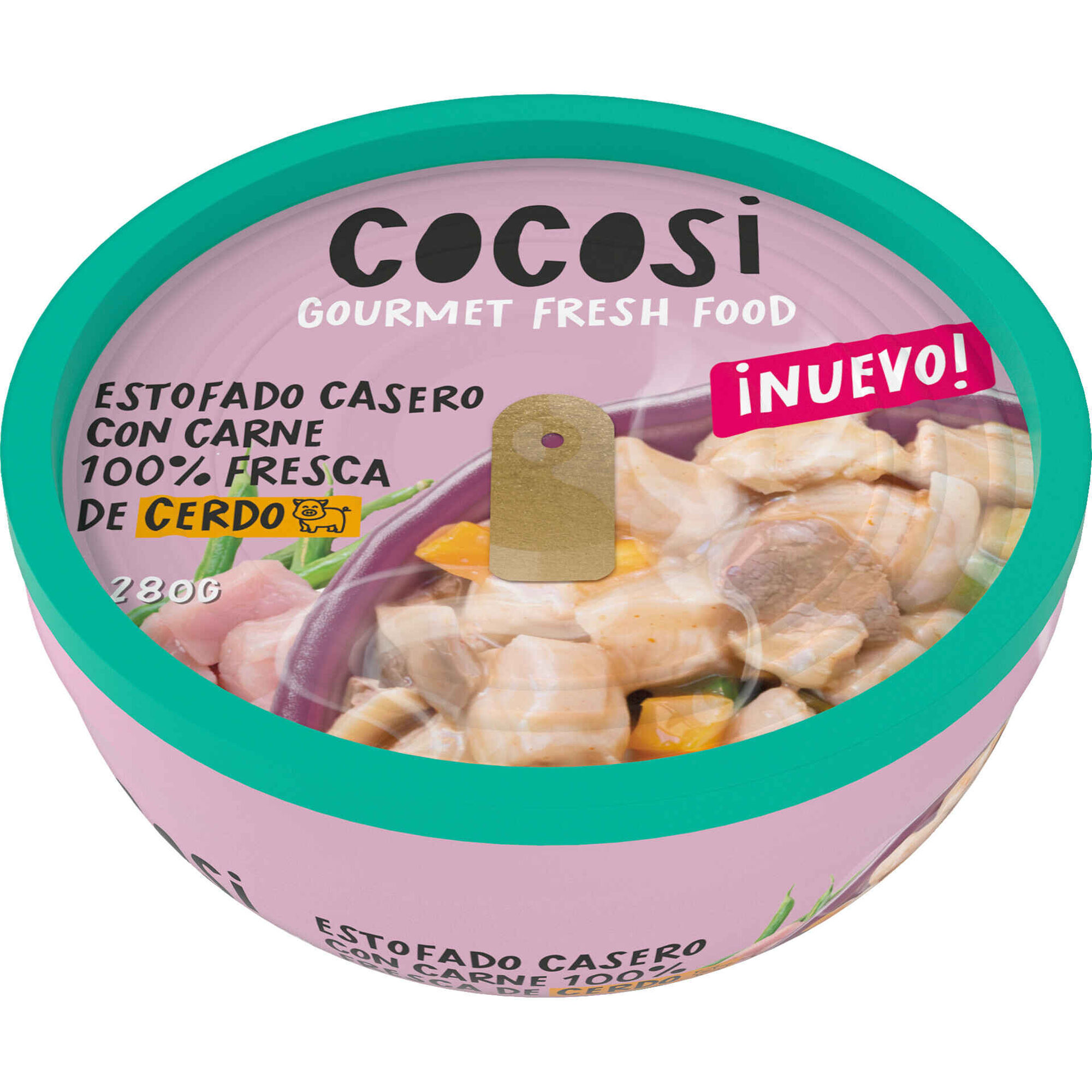 Comida H&uacute;mida para C&atilde;o Adulto Estufado de Porco Cocosi