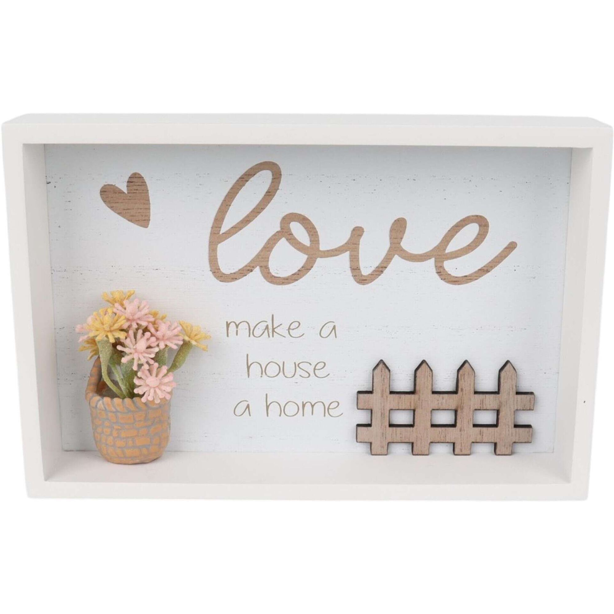 Quadro Love Branco Kasa