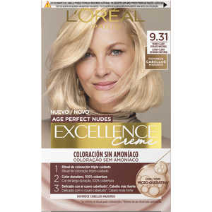 Coloração Permanente Age Perfect Nudes 9.31 L'Oréal Paris Excellence