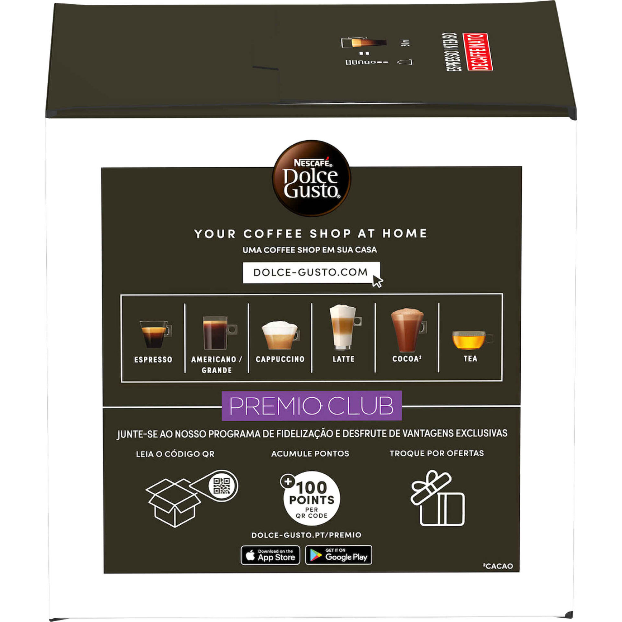 Cápsulas de Café Descafeinado Intenso Int 7 Cápsulas de Café Descafeinado Intenso Int 7