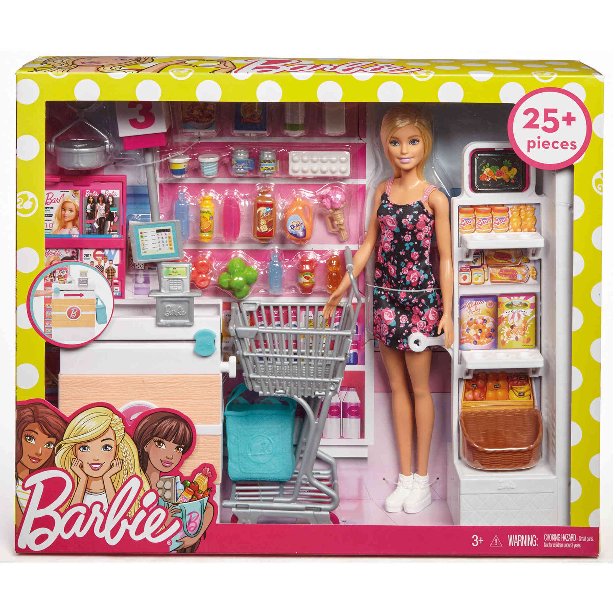 Куклы недорогие магазинов. Набор Barbie в супермаркете, 28 см, frp01. Набор Barbie frp01 супермаркет. Куклы Барби плейсет. Кукла Барби Mattel супермаркет.