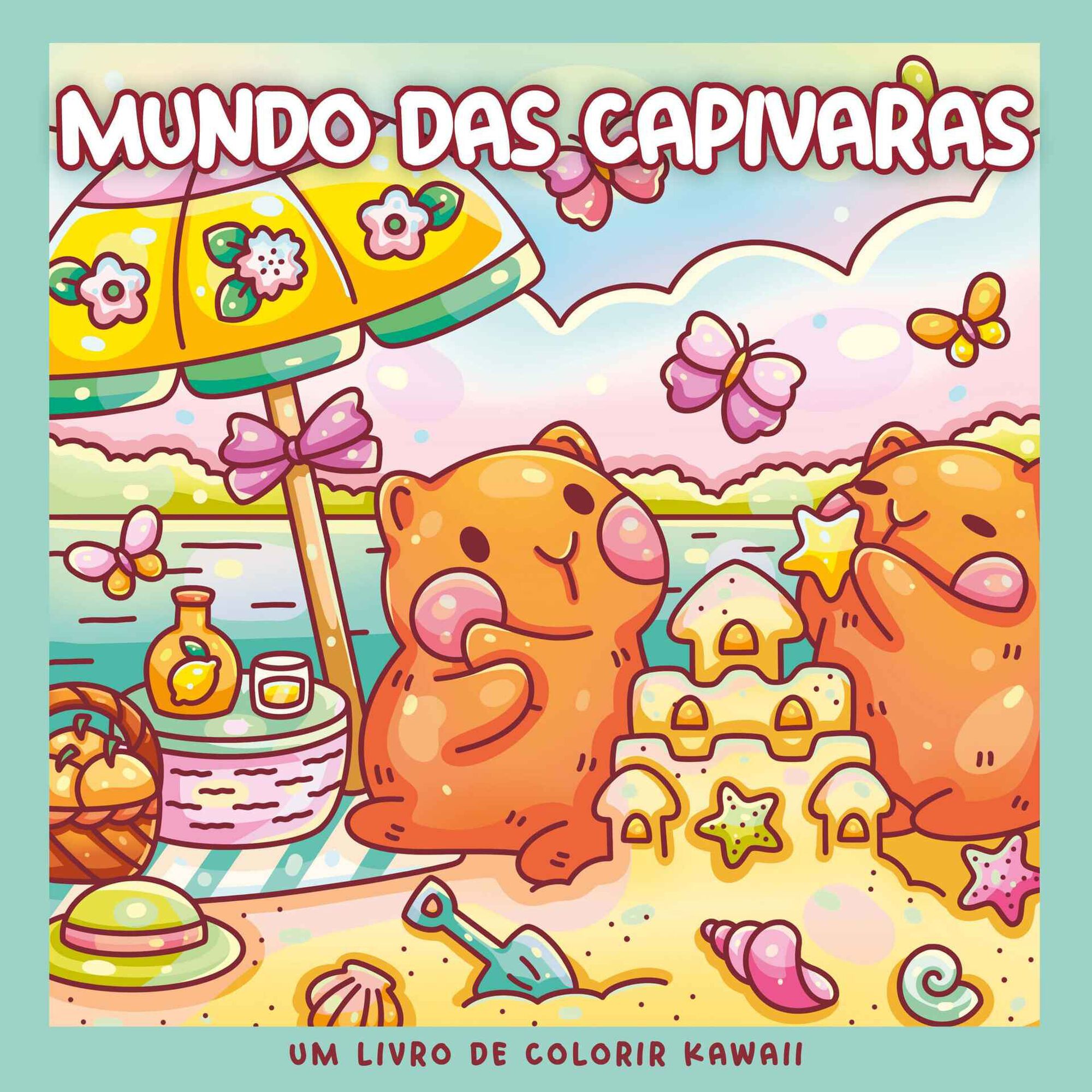 Mundo das Capivaras (Livro de Colorir) de Miss Kitsch