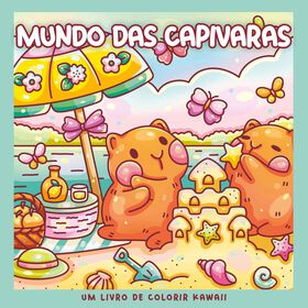 Mundo das Capivaras (Livro de Colorir) de Miss Kitsch
