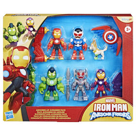 Conjunto de Figuras Avengers Articuladas e com Acessórios