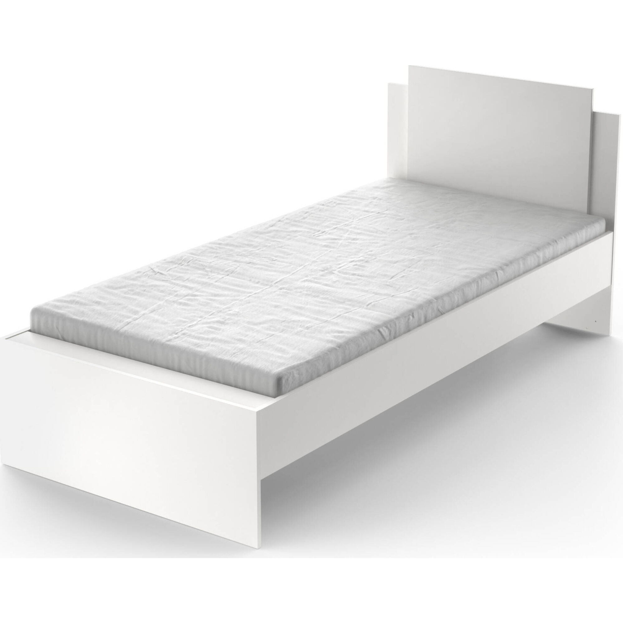 Cama Solteiro 95x204x88cm Branca Life