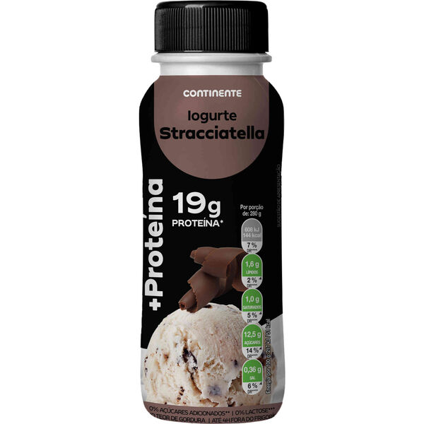 Iogurte Líquido +Proteína Stracciatella Continente