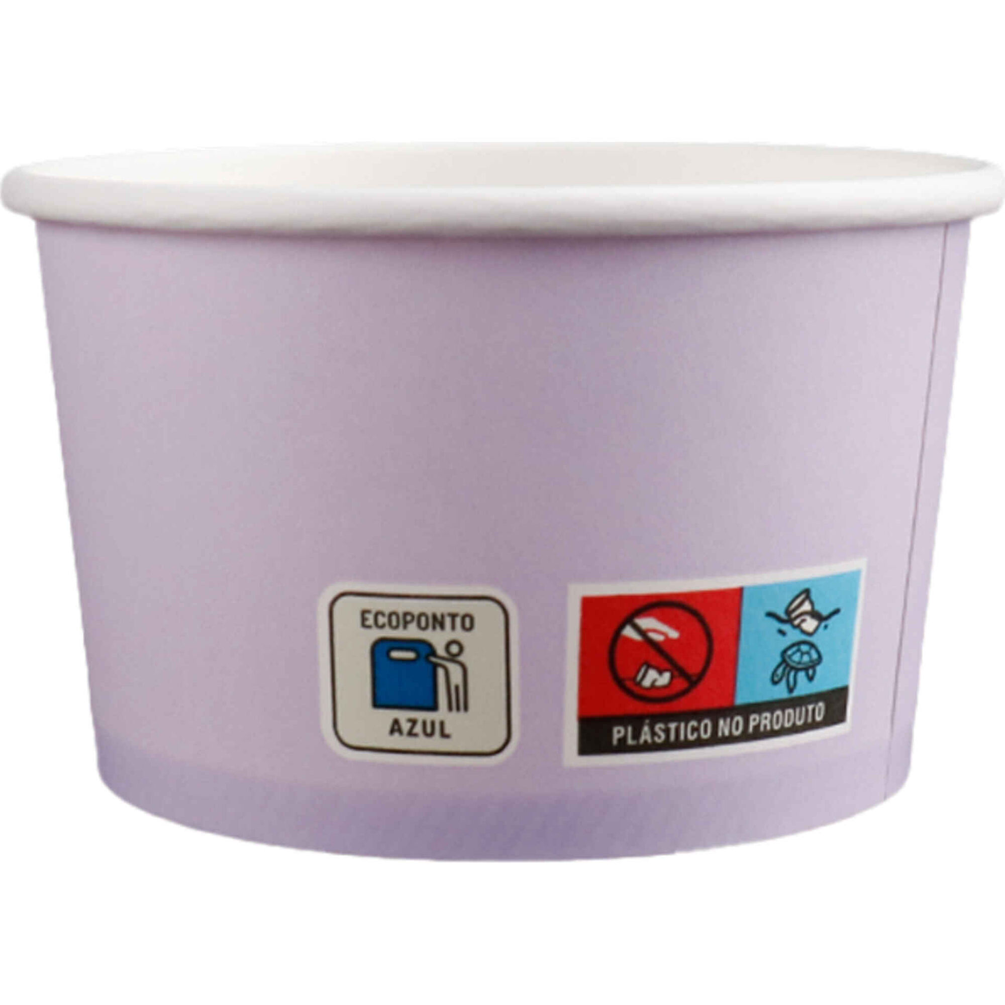 Conjunto 10 Ta&ccedil;as 250ml Papel Soft Lavanda