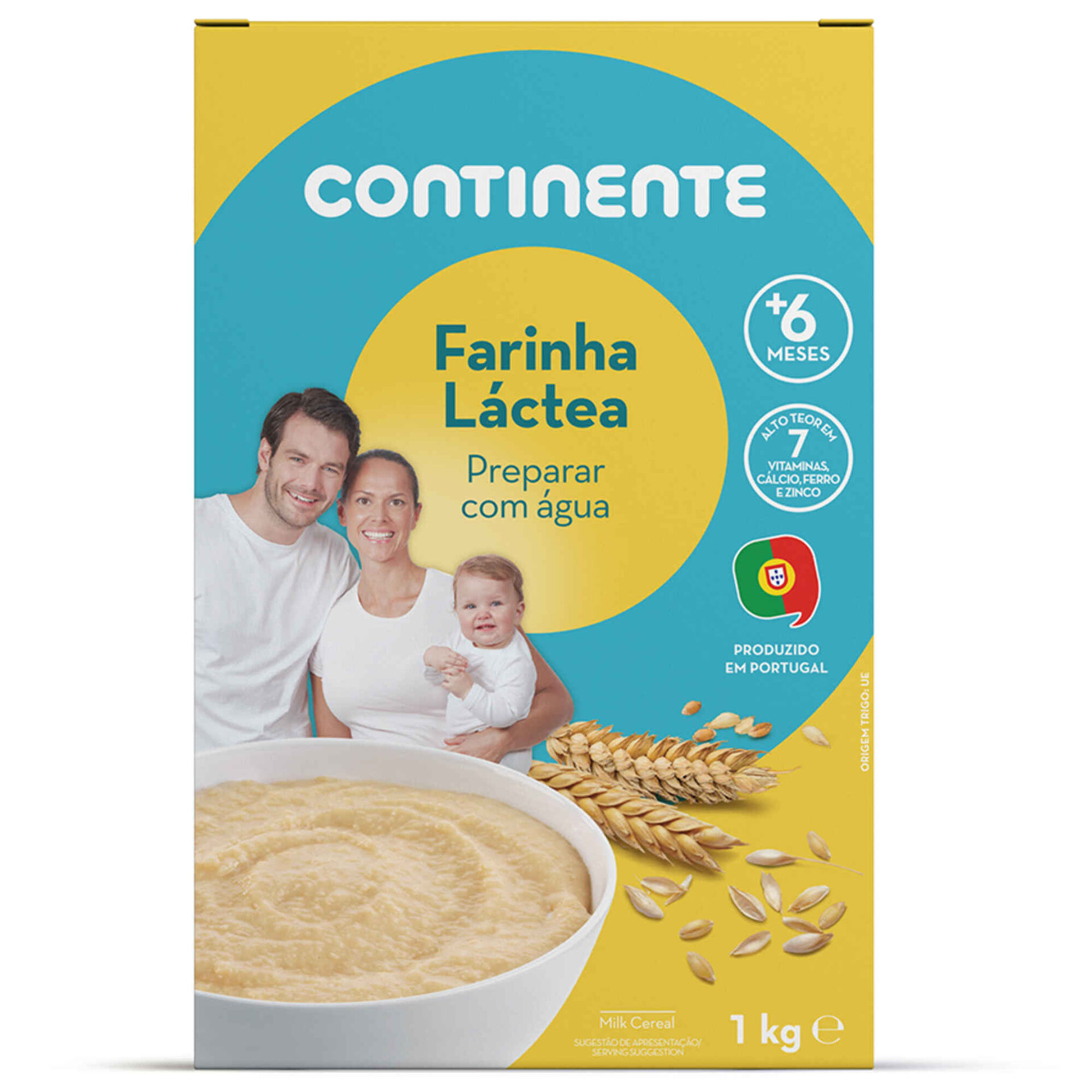 Papa Infantil Farinha Láctea com Cereais +6M