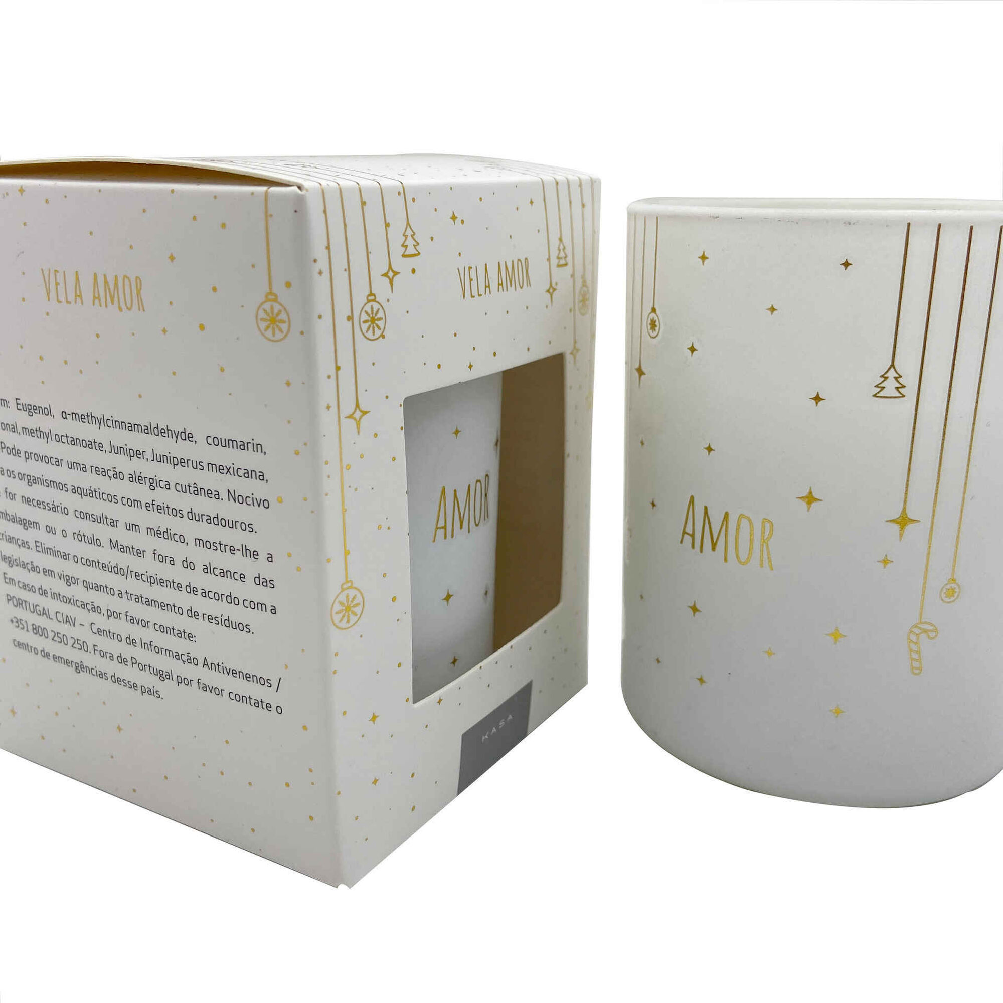 Vela em Copo 165g Branca Amor