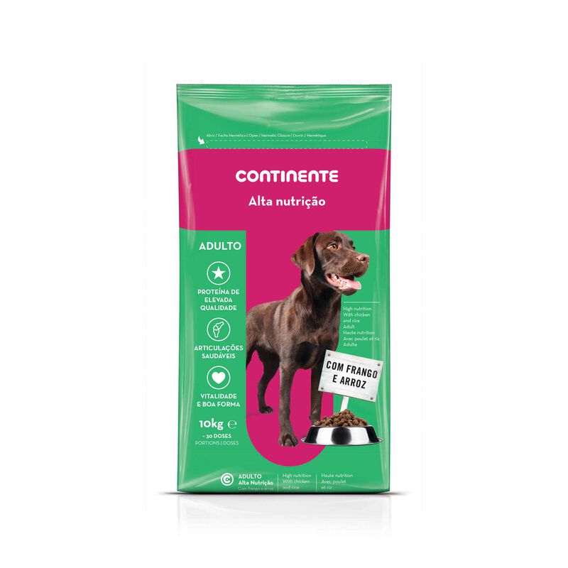 Ração para Cão Adulto Alta Nutrição Frango e Arroz Continente