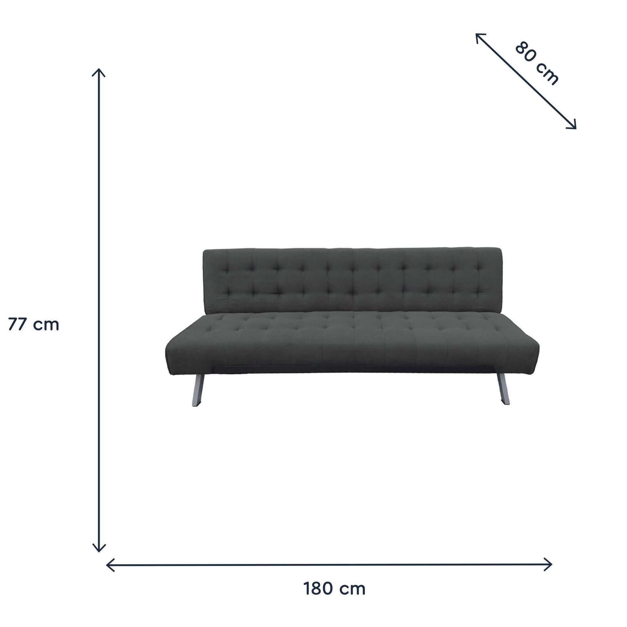 Sof&aacute; Cama Cinza Click Clack Kasa
