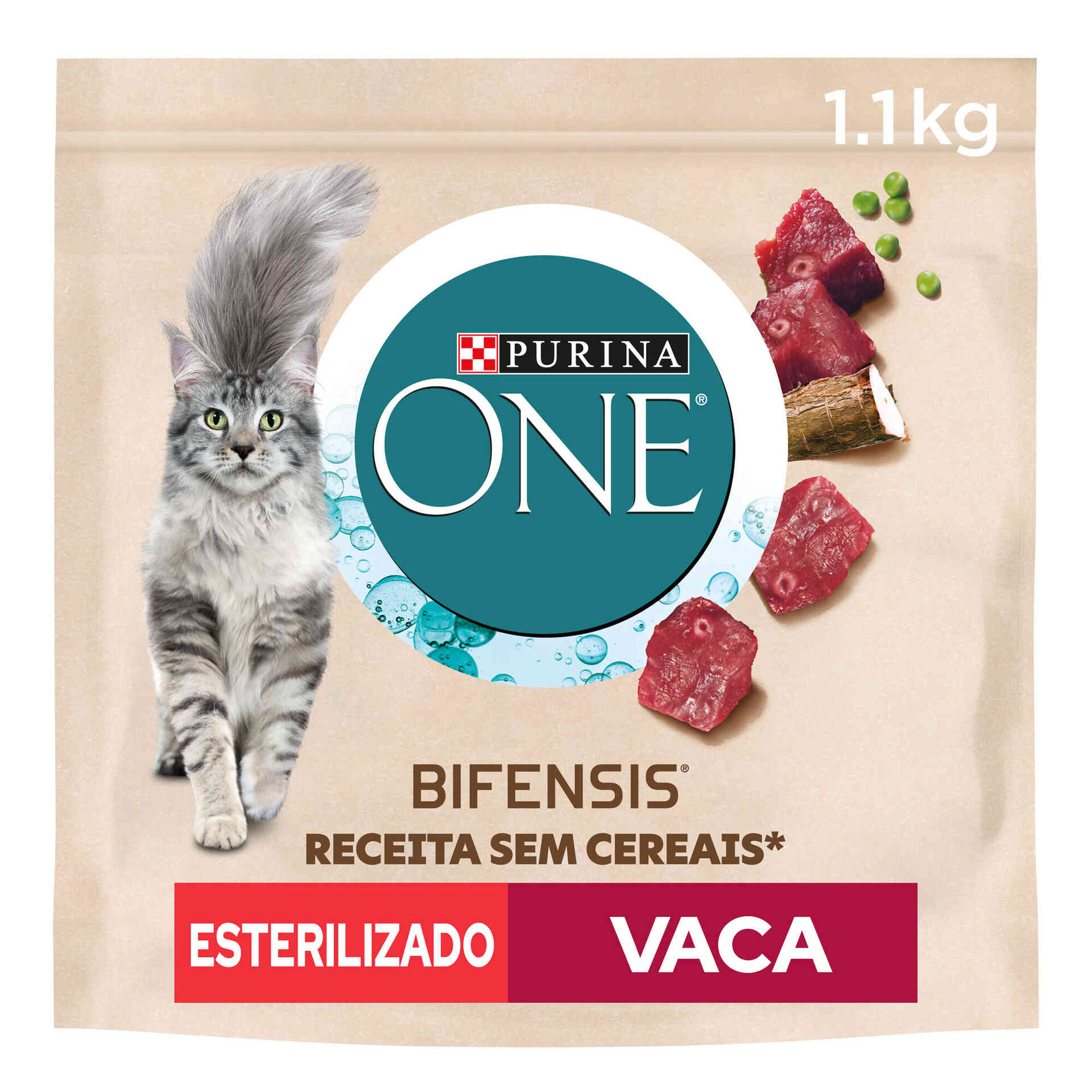 Ra&ccedil;&atilde;o para Gato Adulto Esterilizado Vaca Purina One Dual