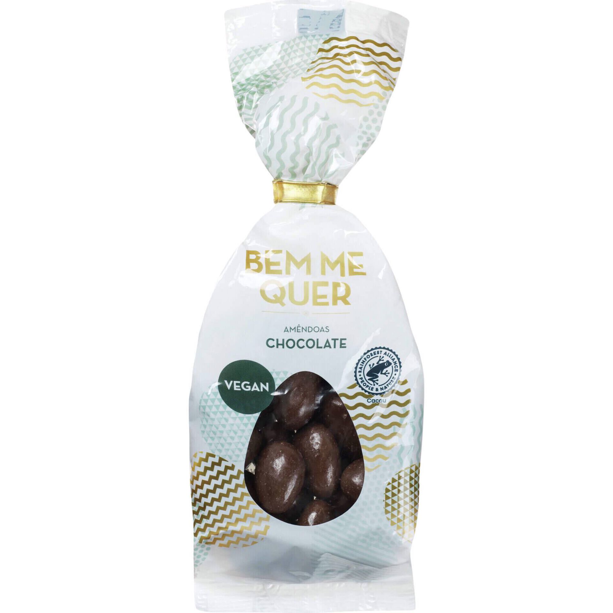 Am&ecirc;ndoas Chocolate Vegan Bem Me Quer