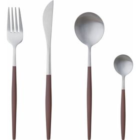 Faqueiro 6 Pessoas Cabo Castanho Jardim Secreto Kasa