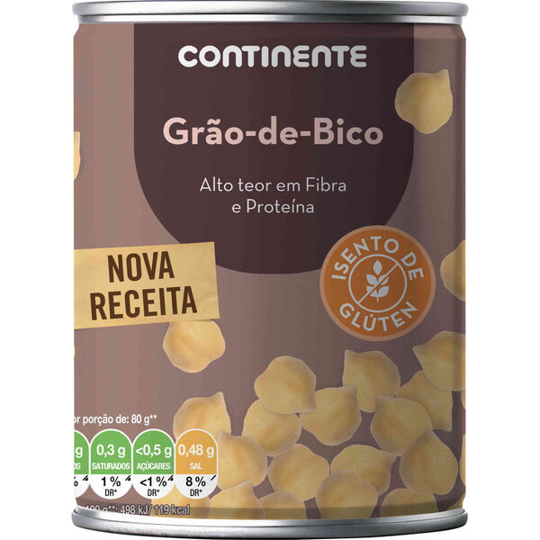 Grão de Bico Cozido Continente
