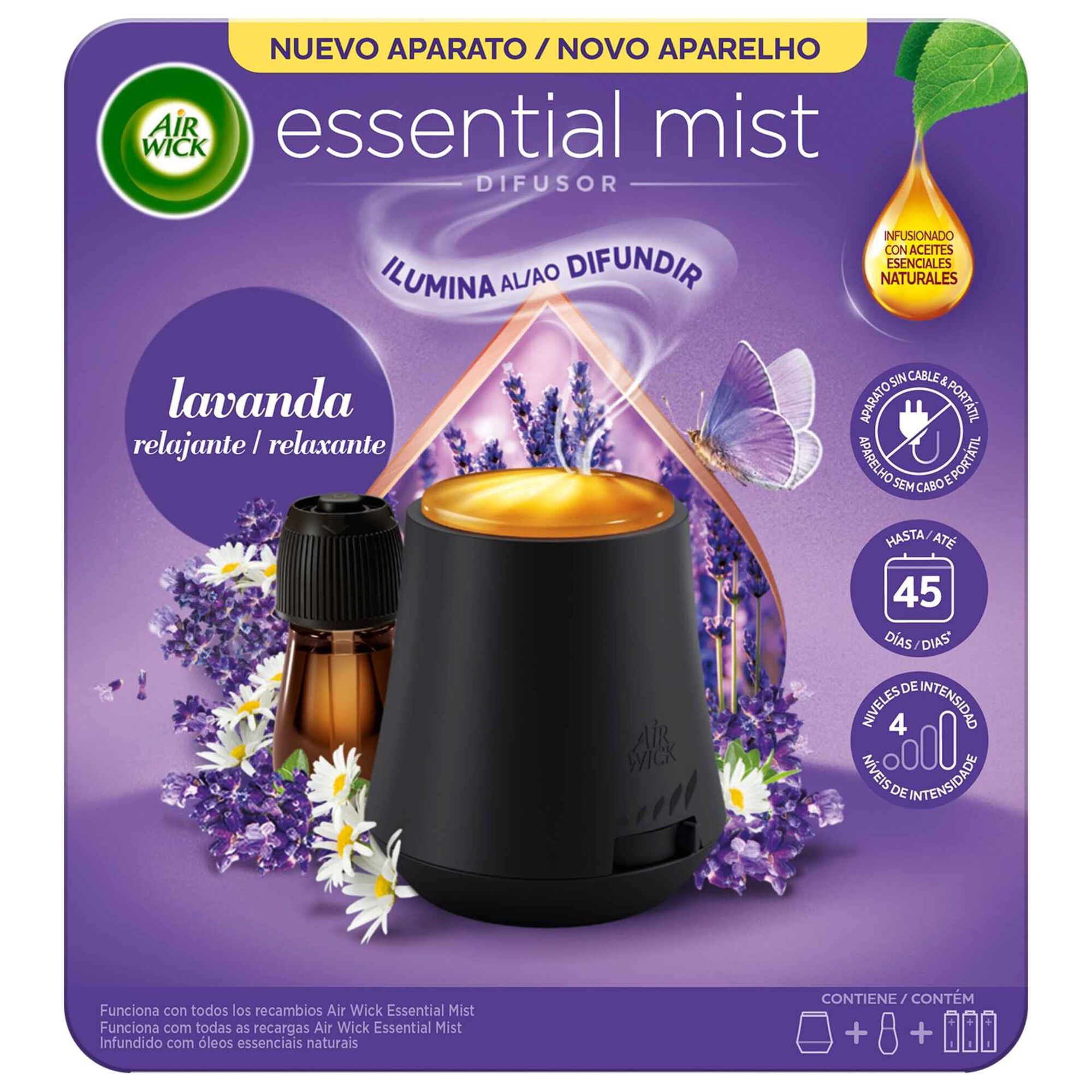 Ambientador Difusor Essential Mist Lavanda