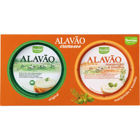 Conjunto Queijo Cremoso Manjeric&atilde;o e Tomilho Alav&atilde;o
