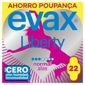 Pensos Higiénicos Liberty Normal com Abas Evax