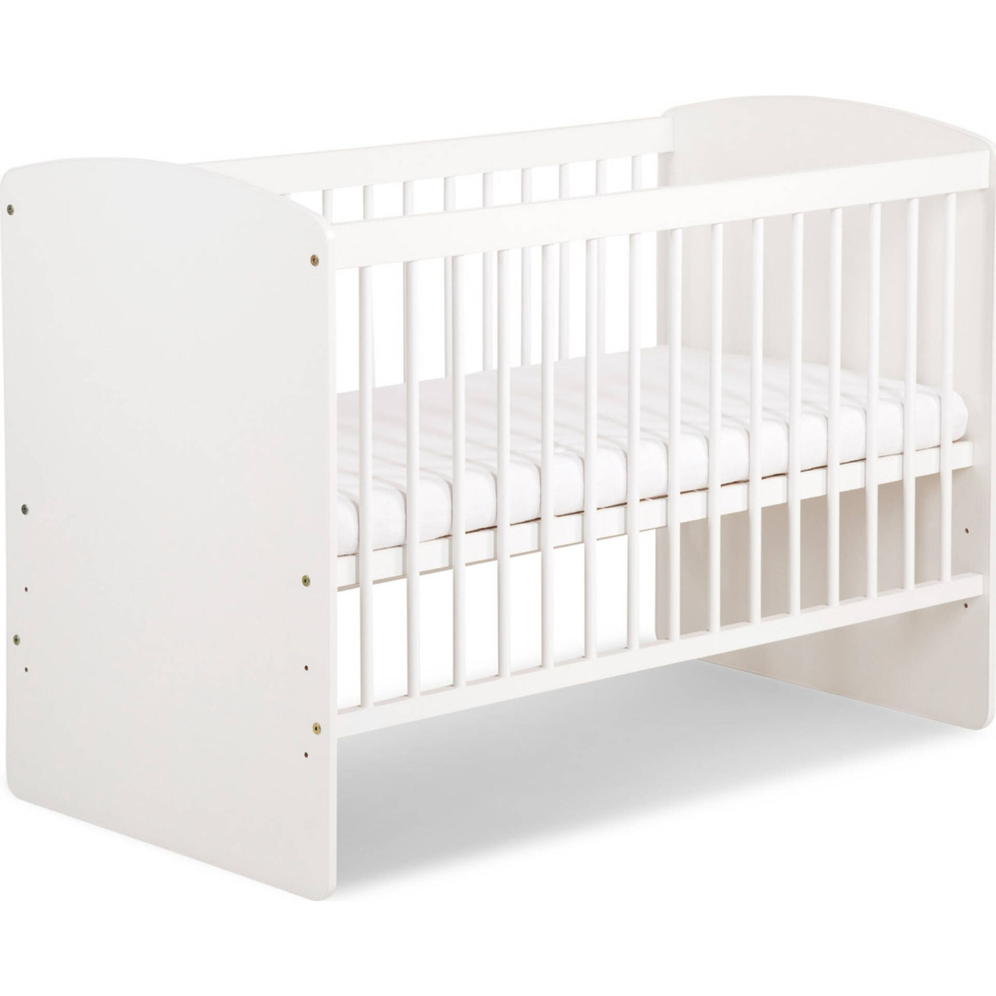 Cama de Grades 123x66x85cm Madeira Branca Karolina Twinko