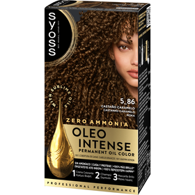 Colora&ccedil;&atilde;o Permanente Oleo Intense Castanho Caramelo 5.86 Syoss