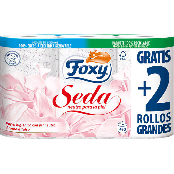 Papel Higiénico 3 Folhas Seda Foxy