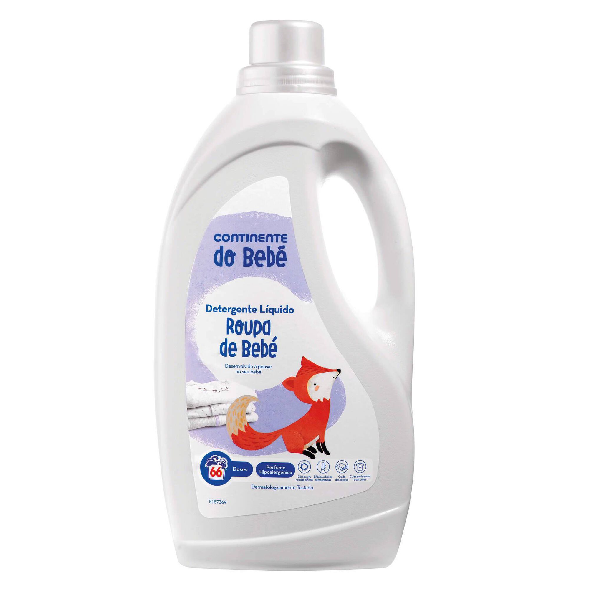 Detergente Máquina Roupa Líquido - 66 doses - Continente do Bebé