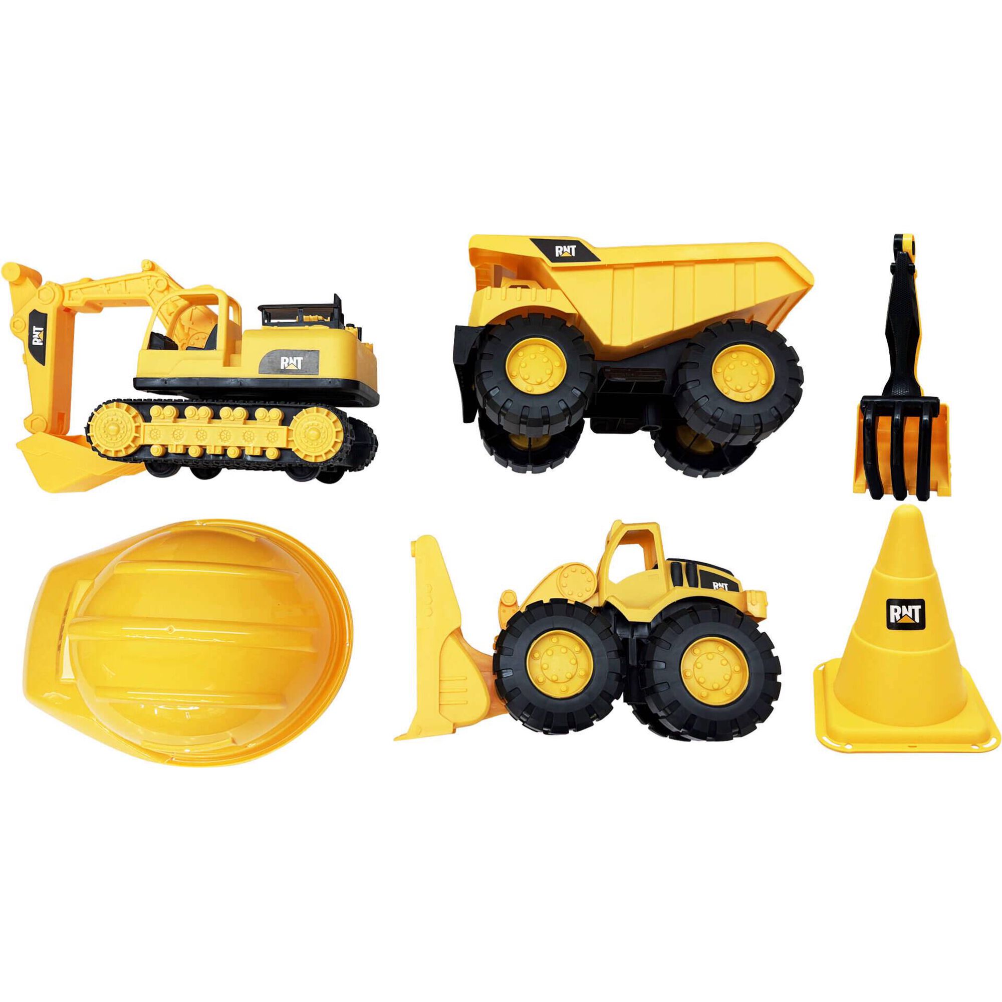 Zoko Speed Wheels - Conjunto 3 Ve&iacute;culos de Constru&ccedil;&atilde;o com Capacete e Ferramentas