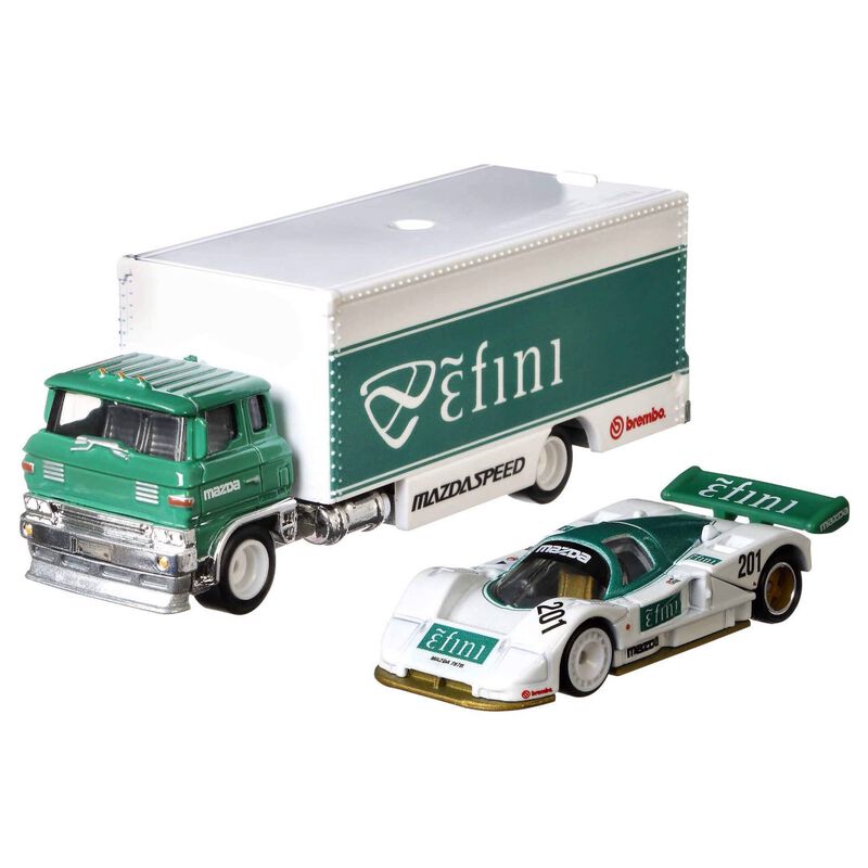 Hot Wheels - Carro de Competição com Camião de Transporte (vários modelos)